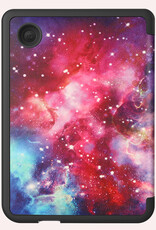 NoXx NoXx Kobo Clara 2E Hoesje Trifold Met Screenprotector - Galaxy