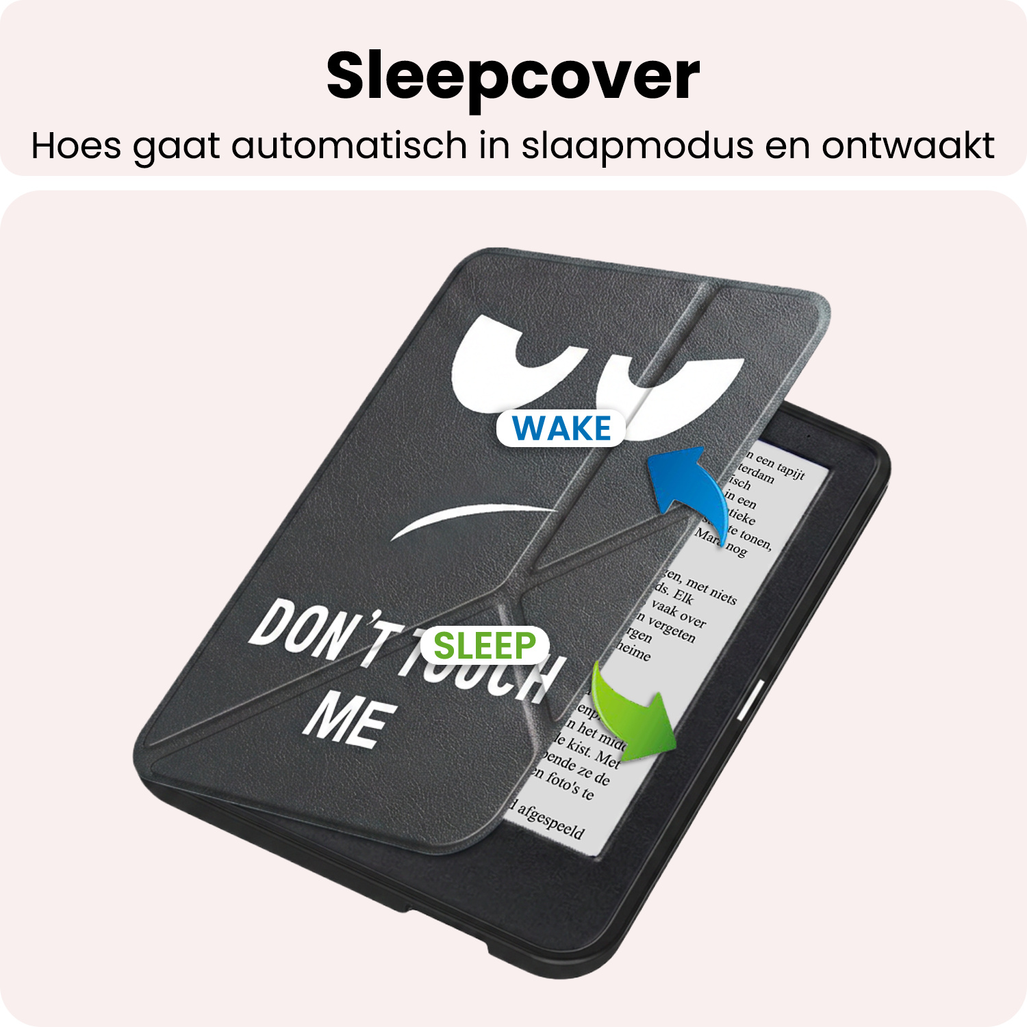 NoXx NoXx Kobo Clara 2E Hoesje Trifold Met Screenprotector - Touch