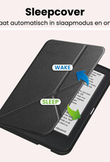 NoXx NoXx Kobo Clara 2E Hoesje Trifold Met Screenprotector - Zwart