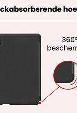 NoXx NoXx Kobo Clara 2E Hoesje Trifold Met Screenprotector - Zwart