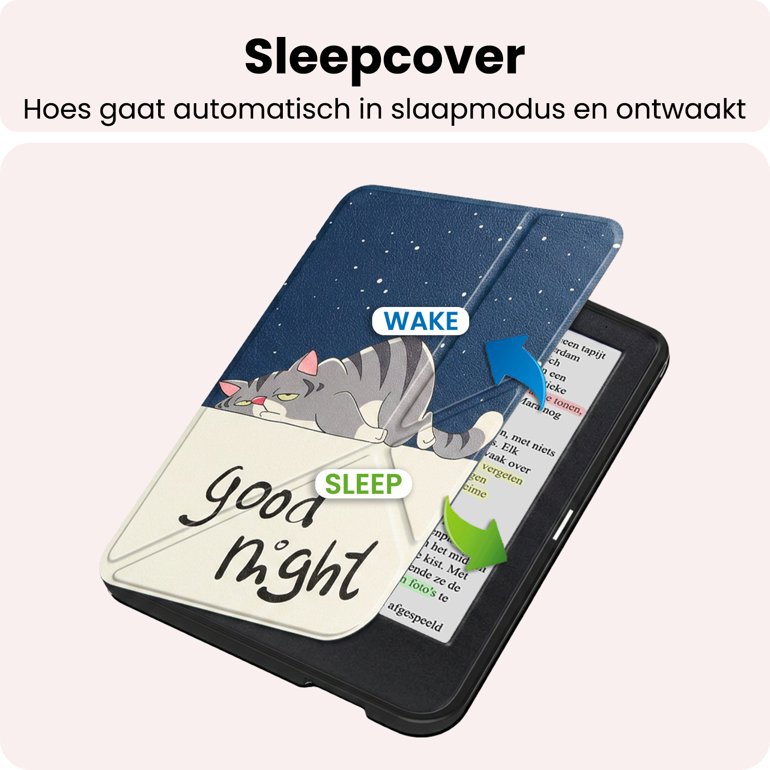 NoXx NoXx Kobo Clara Colour Hoesje Trifold - Kat