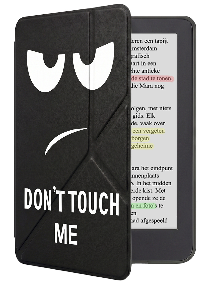 NoXx NoXx Kobo Clara Colour Hoesje Trifold - Don't Touch Me