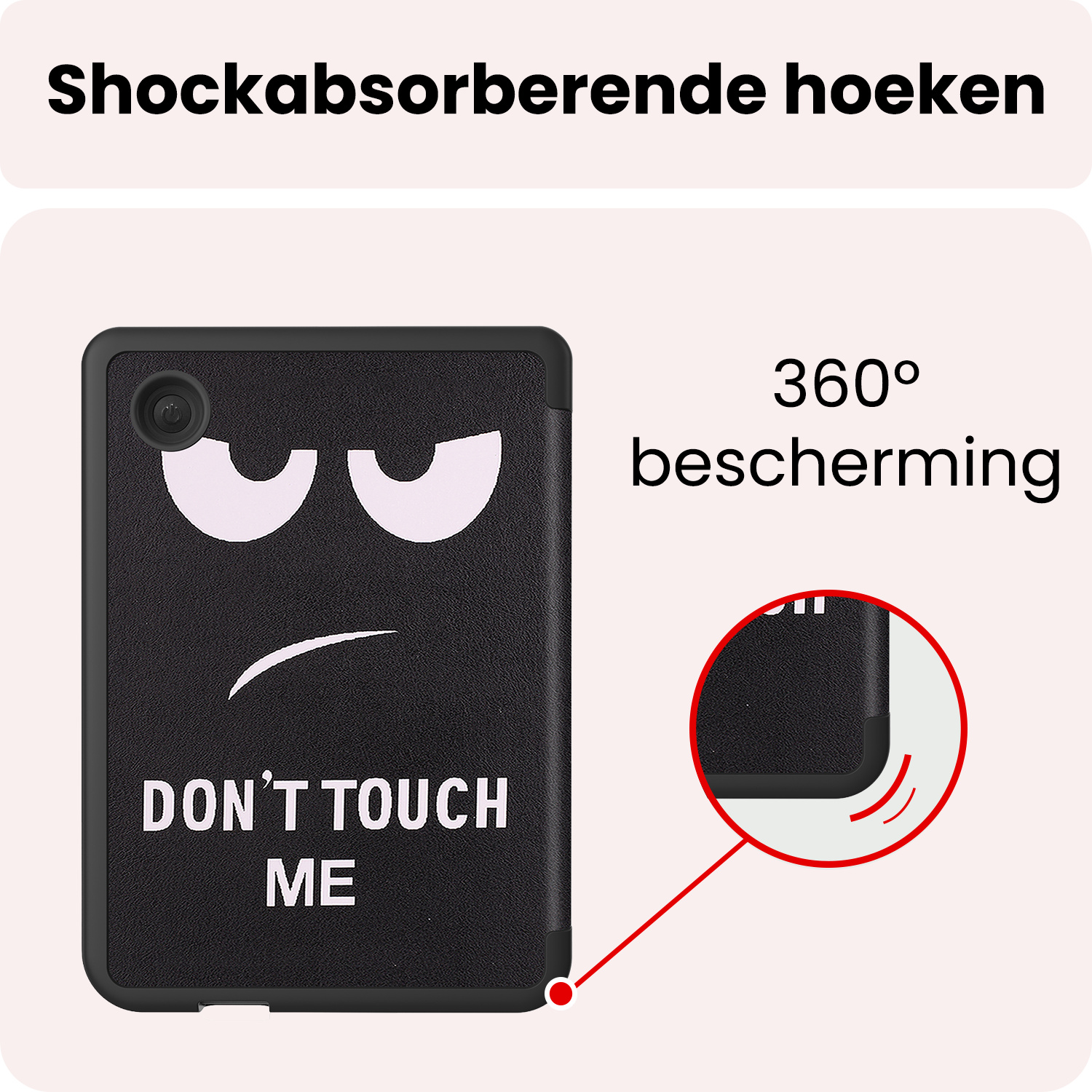 NoXx NoXx Kobo Clara Colour Hoesje Trifold - Don't Touch Me