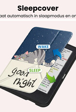 NoXx NoXx Kobo Clara Colour Hoesje Trifold Met Screenprotector - Kat