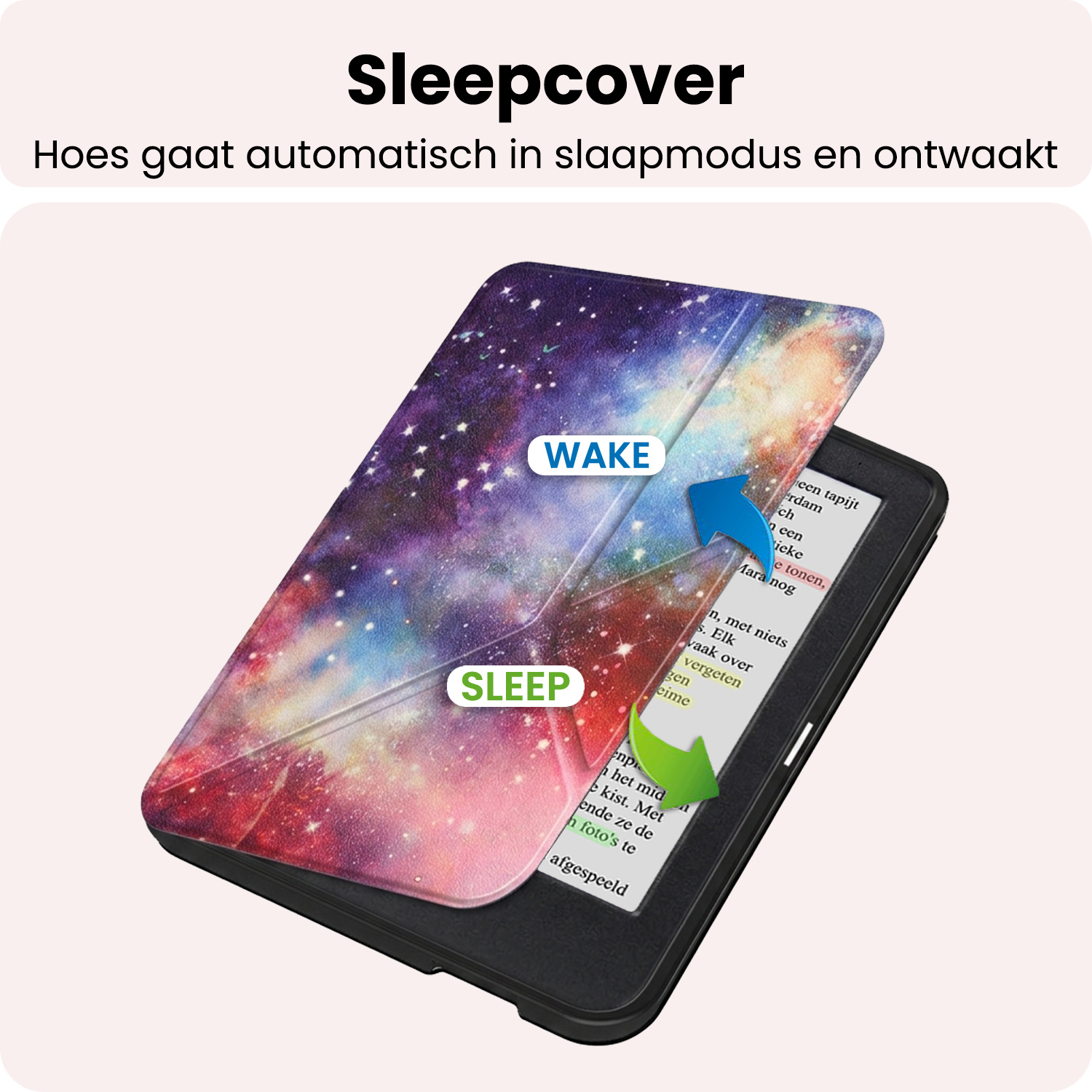 NoXx NoXx Kobo Clara BW Hoesje Trifold - Galaxy