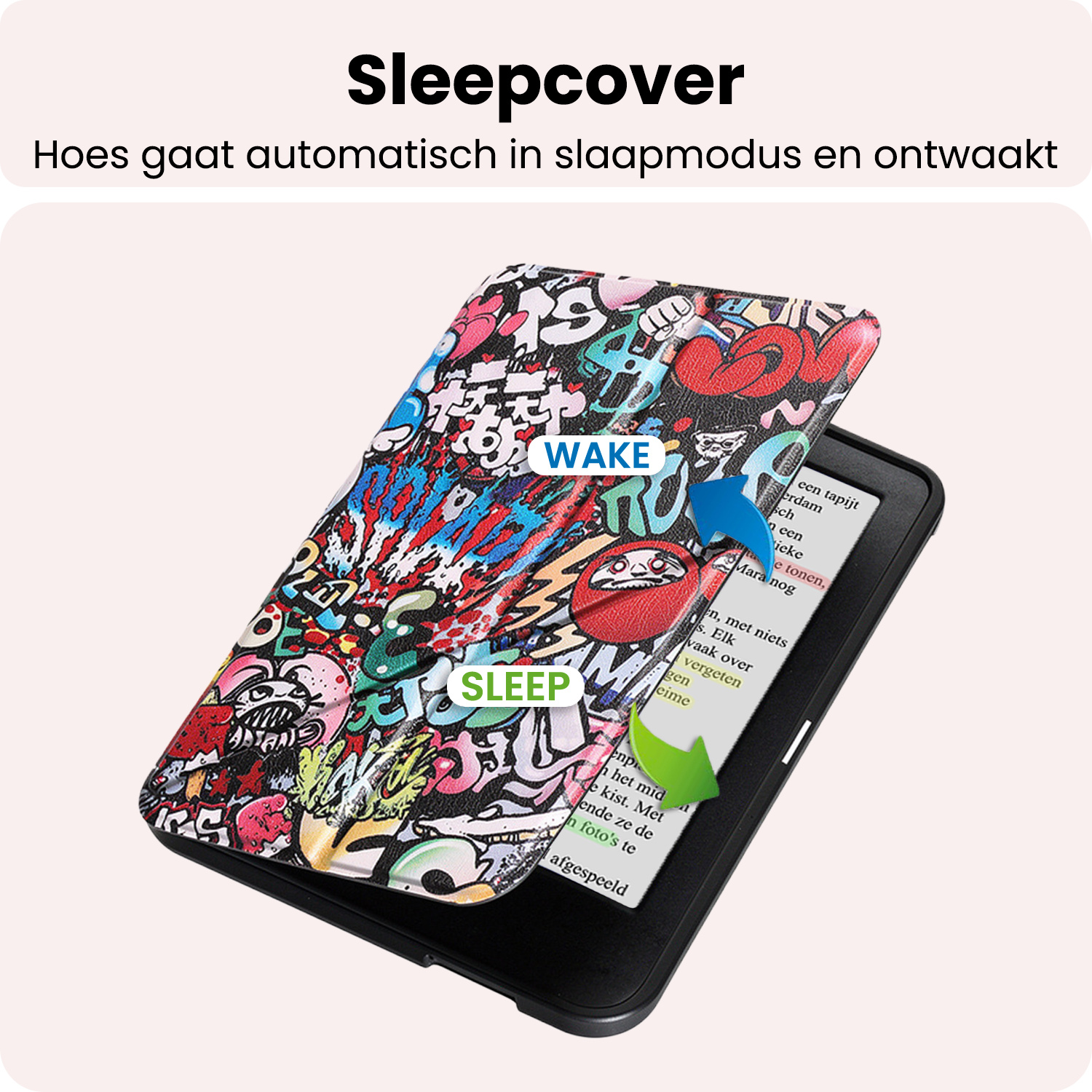 NoXx NoXx Kobo Clara BW Hoesje Trifold - Graffity