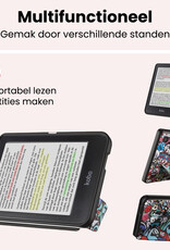 NoXx NoXx Kobo Clara BW Hoesje Trifold Met Screenprotector - Graffity