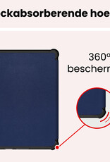 NoXx NoXx Kobo Clara HD Hoesje Trifold - Donkerblauw