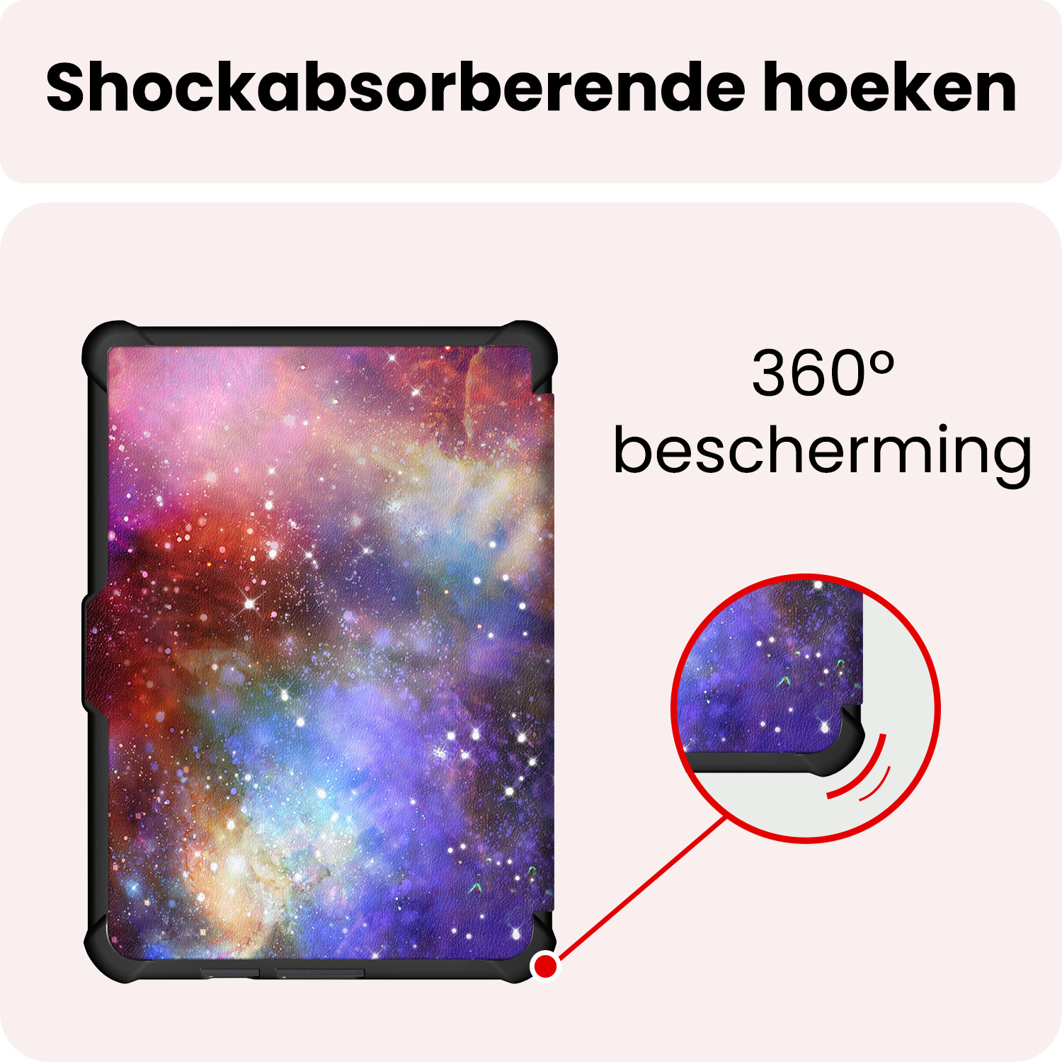 NoXx NoXx Kobo Clara HD Hoesje Trifold - Galaxy