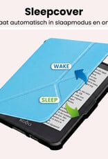 NoXx NoXx Kobo Clara HD Hoesje Trifold - Lichtblauw