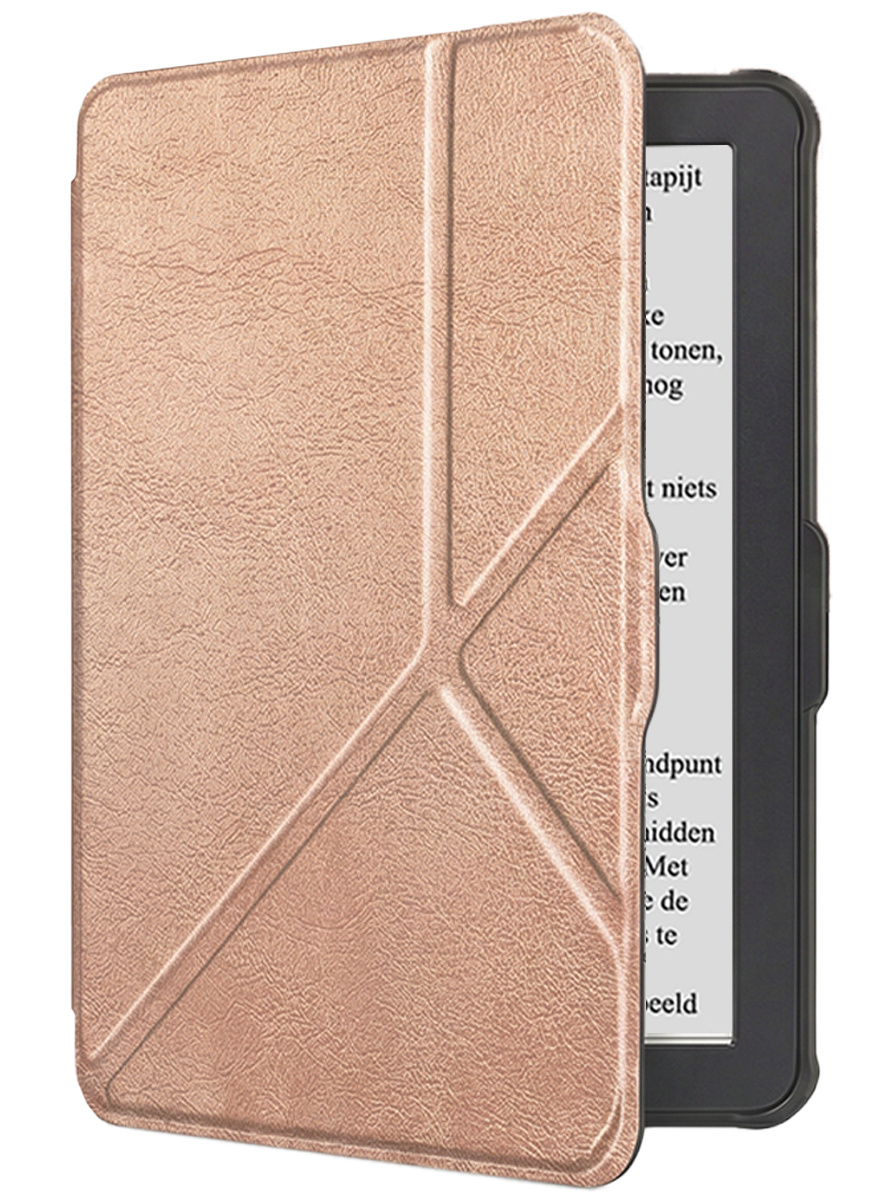 NoXx NoXx Kobo Clara HD Hoesje Trifold - Rosé Goud