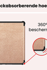 NoXx NoXx Kobo Clara HD Hoesje Trifold - Rosé Goud