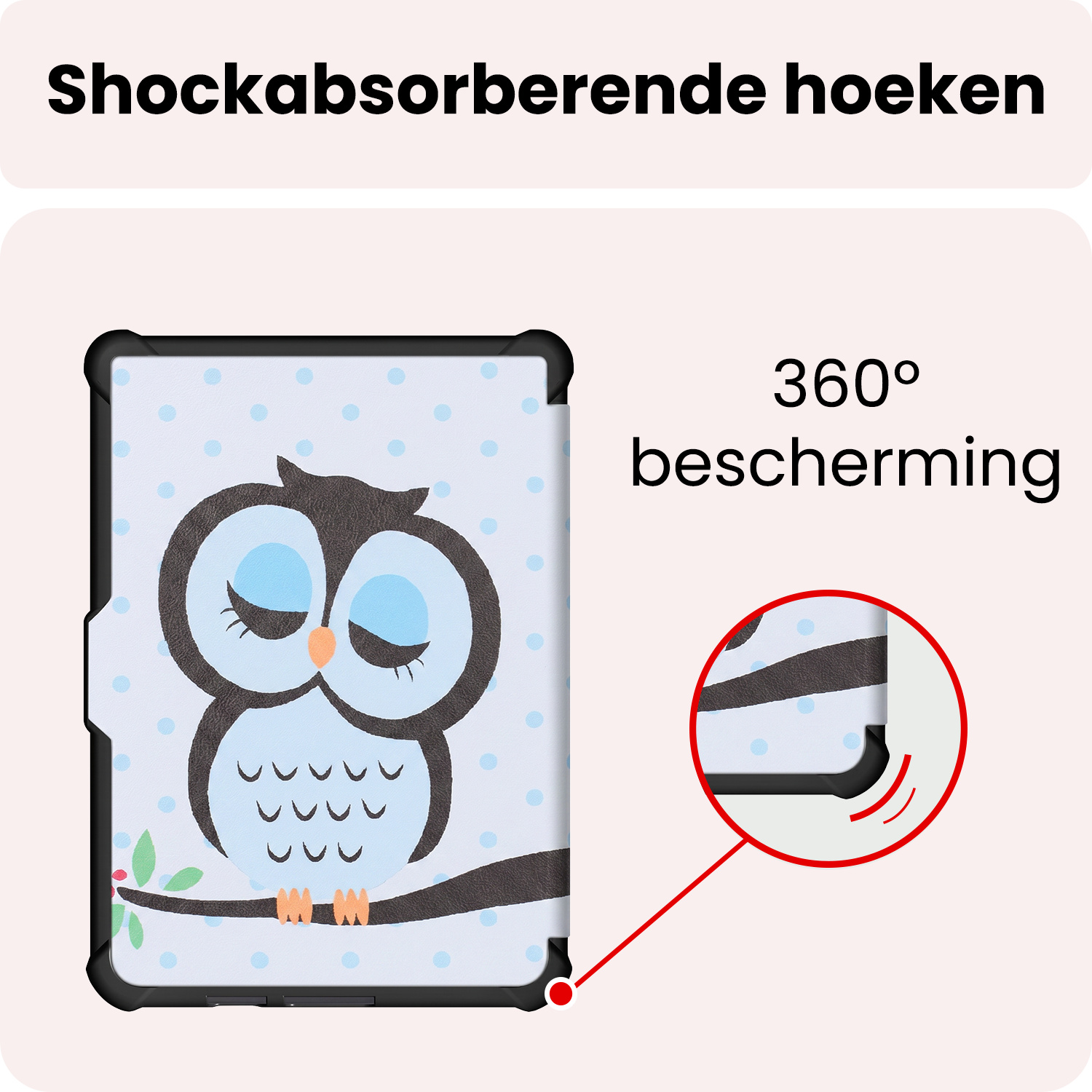 NoXx NoXx Kobo Clara HD Hoesje Trifold - Uil