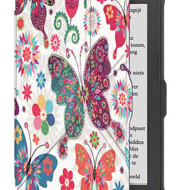 NoXx NoXx Kobo Clara HD Hoesje Trifold - Vlinders