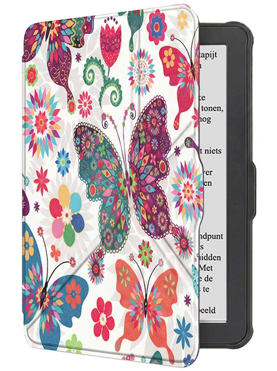 NoXx NoXx Kobo Clara HD Hoesje Trifold - Vlinders