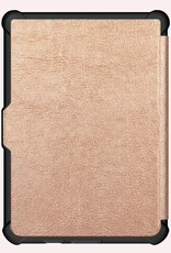 NoXx NoXx Kobo Clara HD Hoesje Trifold Met Screenprotector - Rose Goud