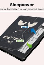 NoXx NoXx Kobo Clara HD Hoesje Trifold Met Screenprotector - Don't Touch Me
