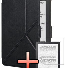 NoXx NoXx Kobo Clara HD Hoesje Trifold Met Screenprotector - Zwart
