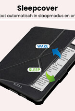 NoXx NoXx Kobo Clara HD Hoesje Trifold Met Screenprotector - Zwart
