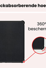 NoXx NoXx Kobo Clara HD Hoesje Trifold Met Screenprotector - Zwart