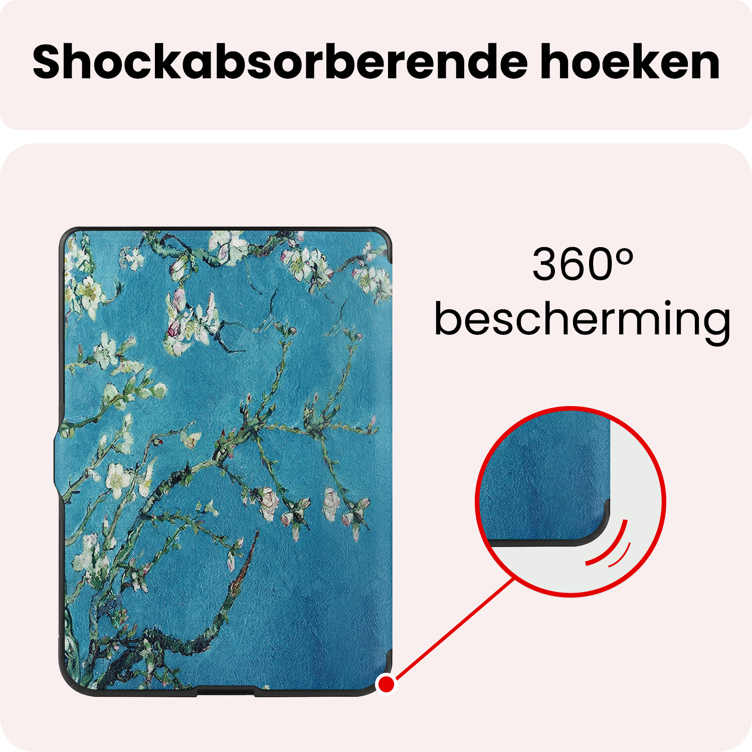 NoXx NoXx Kobo Nia Hoesje Trifold - Bloesem