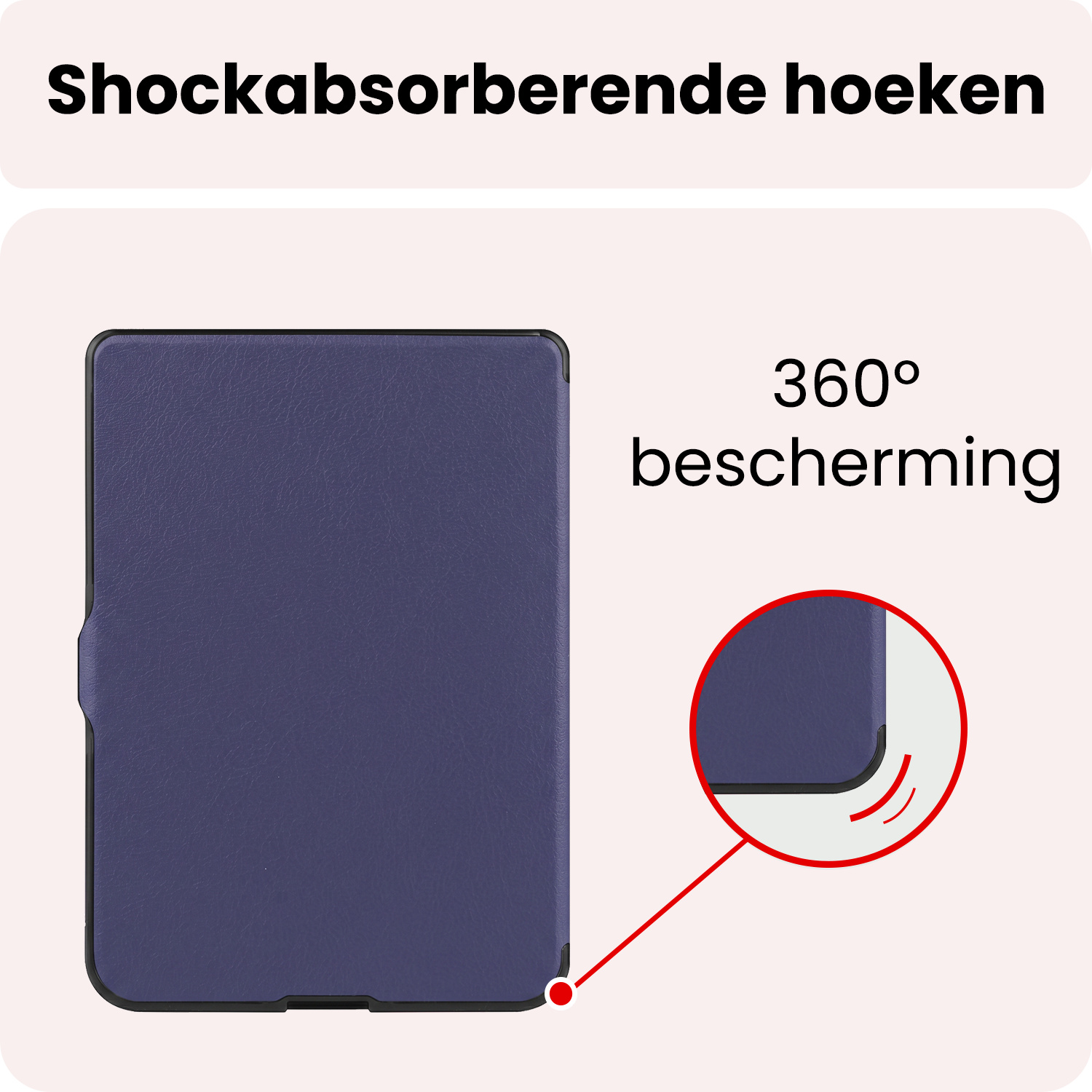 NoXx NoXx Kobo Nia Hoesje Trifold - Donkerblauw