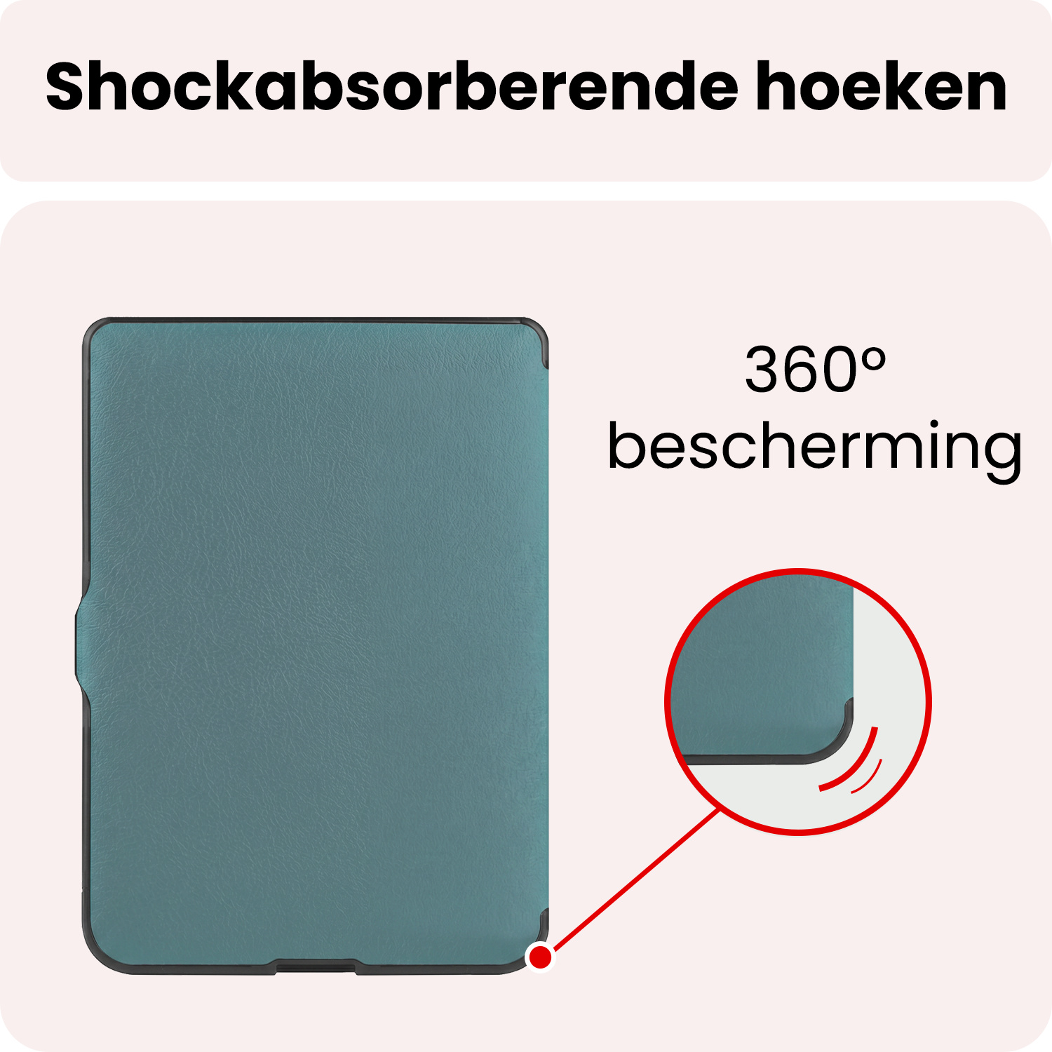 NoXx NoXx Kobo Nia Hoesje Trifold - Donkergroen