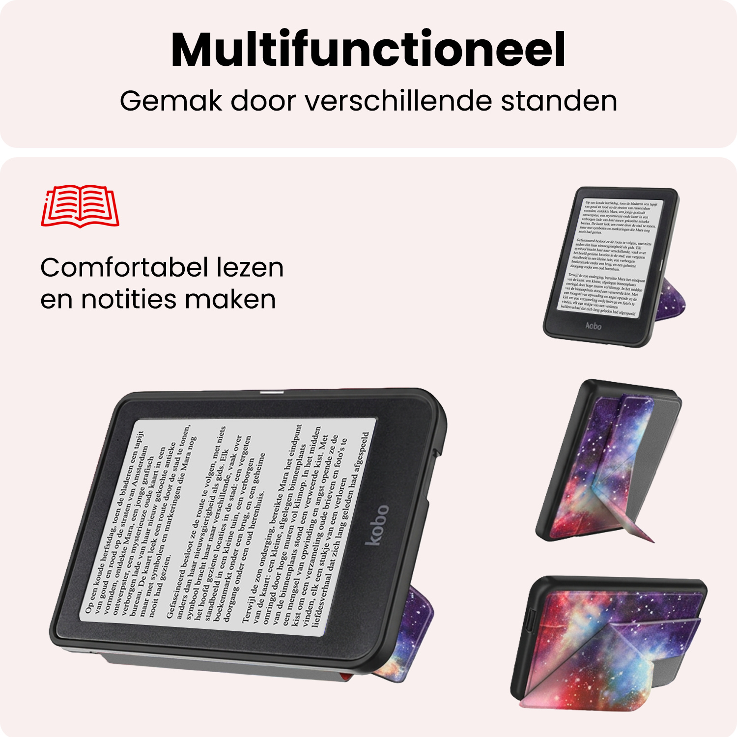 NoXx NoXx Kobo Nia Hoesje Trifold - Galaxy