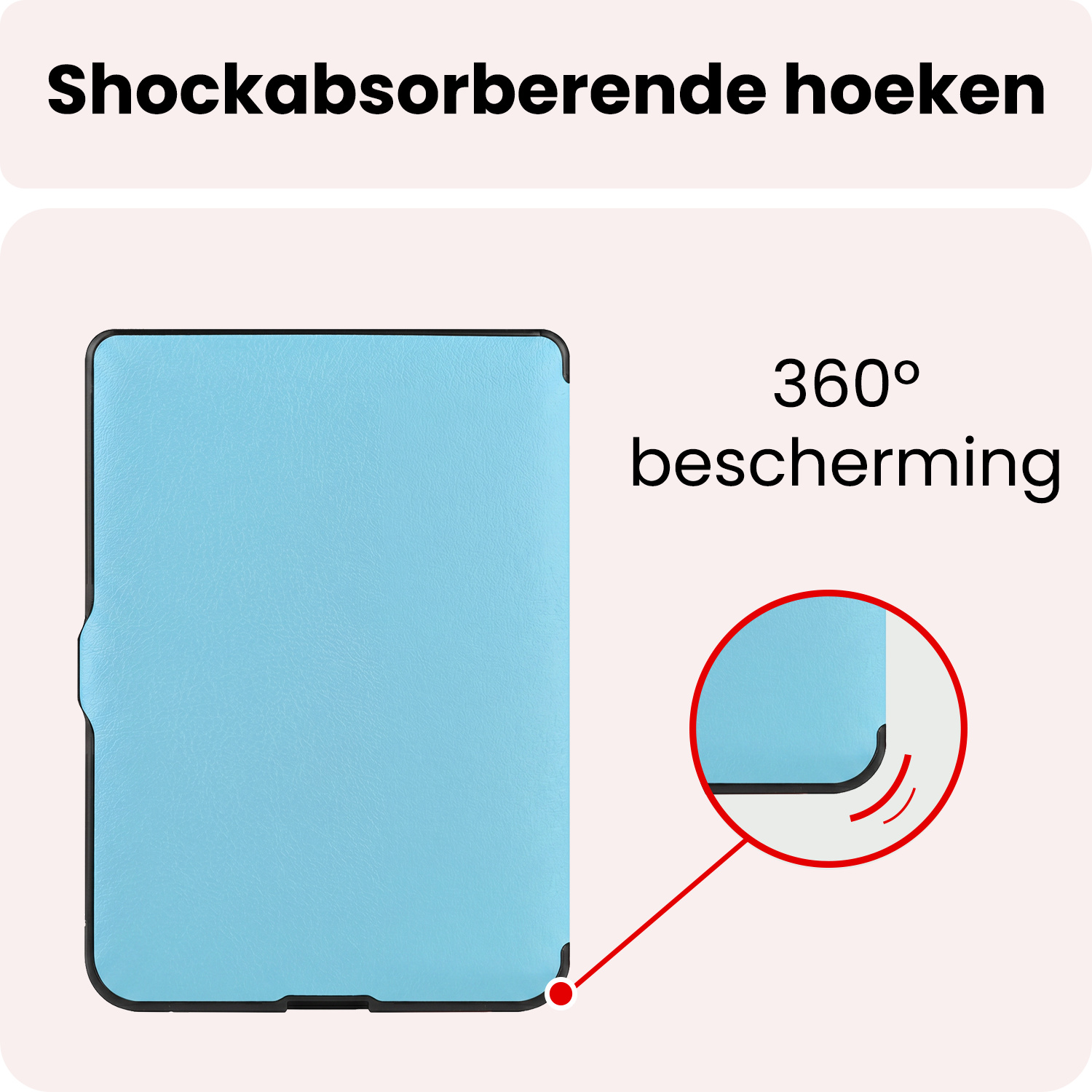 NoXx NoXx Kobo Nia Hoesje Trifold - Lichtblauw