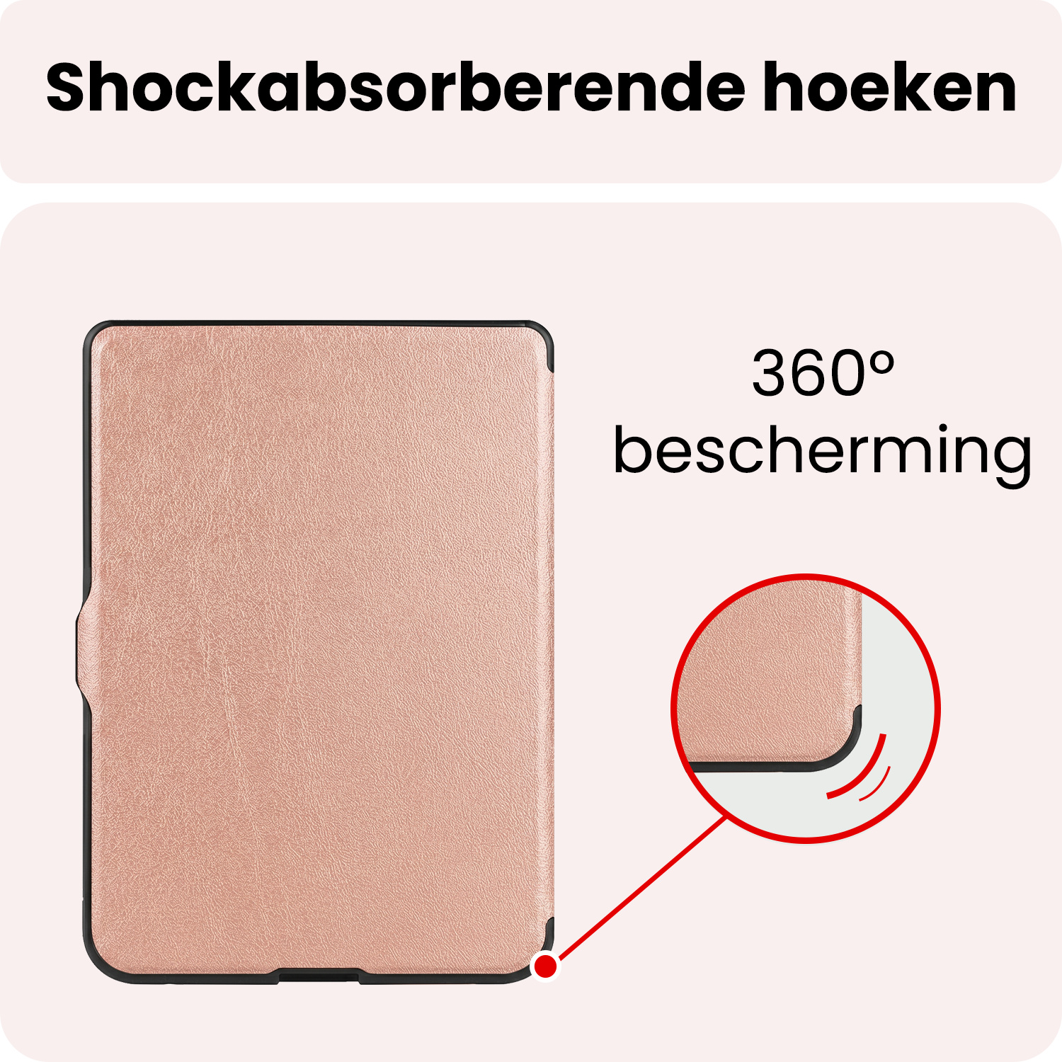 NoXx NoXx Kobo Nia Hoesje Trifold - Rose Goud