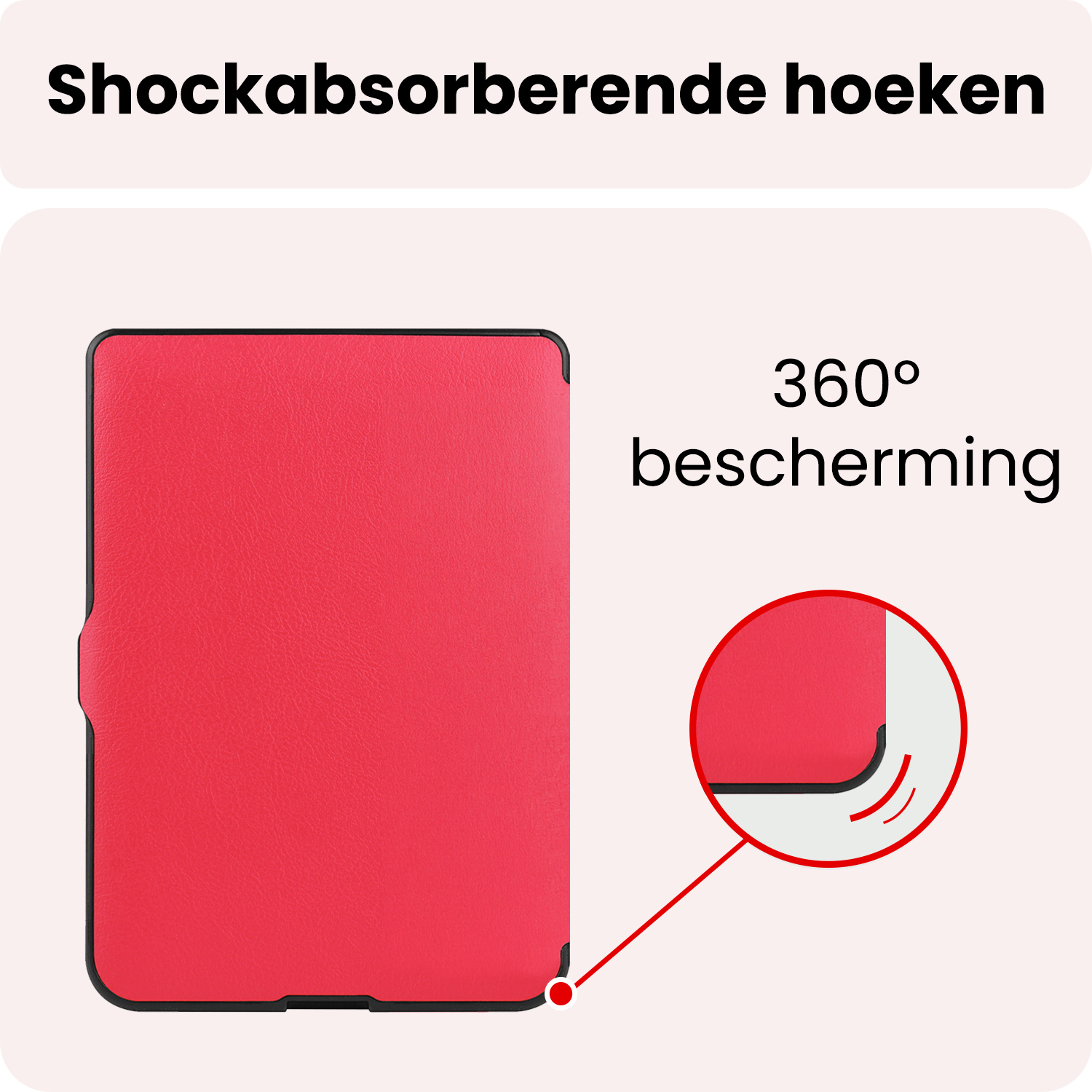 NoXx NoXx Kobo Nia Hoesje Trifold - Rood