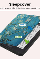 NoXx NoXx Kobo Nia Hoesje Trifold Met Screenprotector - Bloesem
