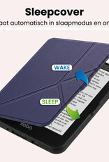 NoXx NoXx Kobo Nia Hoesje Trifold Met Screenprotector - Donkerblauw