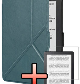 NoXx NoXx Kobo Nia Hoesje Trifold Met Screenprotector - Donkergroen
