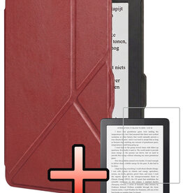 NoXx NoXx Kobo Nia Hoesje Trifold Met Screenprotector - Donkerrood