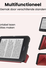 NoXx NoXx Kobo Nia Hoesje Trifold Met Screenprotector - Donkerrood