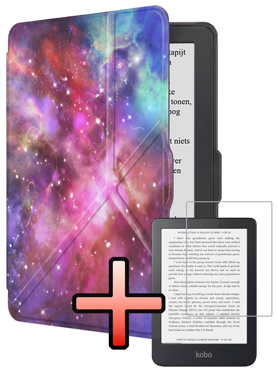 NoXx NoXx Kobo Nia Hoesje Trifold Met Screenprotector - Galaxy