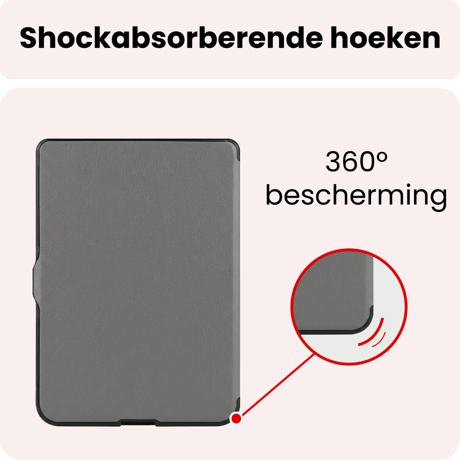 NoXx NoXx Kobo Nia Hoesje Trifold Met Screenprotector - Grijs