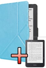 NoXx NoXx Kobo Nia Hoesje Trifold Met Screenprotector - Lichtblauw