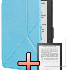 NoXx NoXx Kobo Nia Hoesje Trifold Met Screenprotector - Lichtblauw