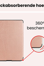 NoXx NoXx Kobo Nia Hoesje Trifold Met Screenprotector - Rose Goud