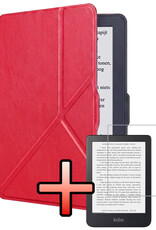 NoXx NoXx Kobo Nia Hoesje Trifold Met Screenprotector - Rood