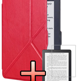 NoXx NoXx Kobo Nia Hoesje Trifold Met Screenprotector - Rood