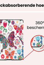 NoXx NoXx Kobo Nia Hoesje Trifold Met Screenprotector - Vlinders