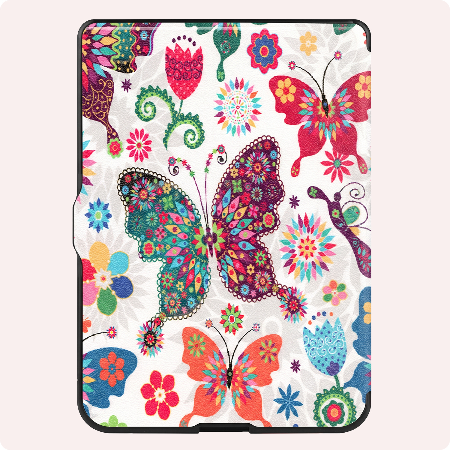NoXx NoXx Kobo Nia Hoesje Trifold Met Screenprotector - Vlinders