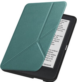 Nomfy Nomfy Kobo Clara 2E Hoesje Trifold - Donkergroen