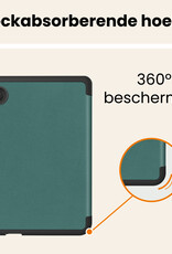 Nomfy Nomfy Kobo Clara 2E Hoesje Trifold - Donkergroen