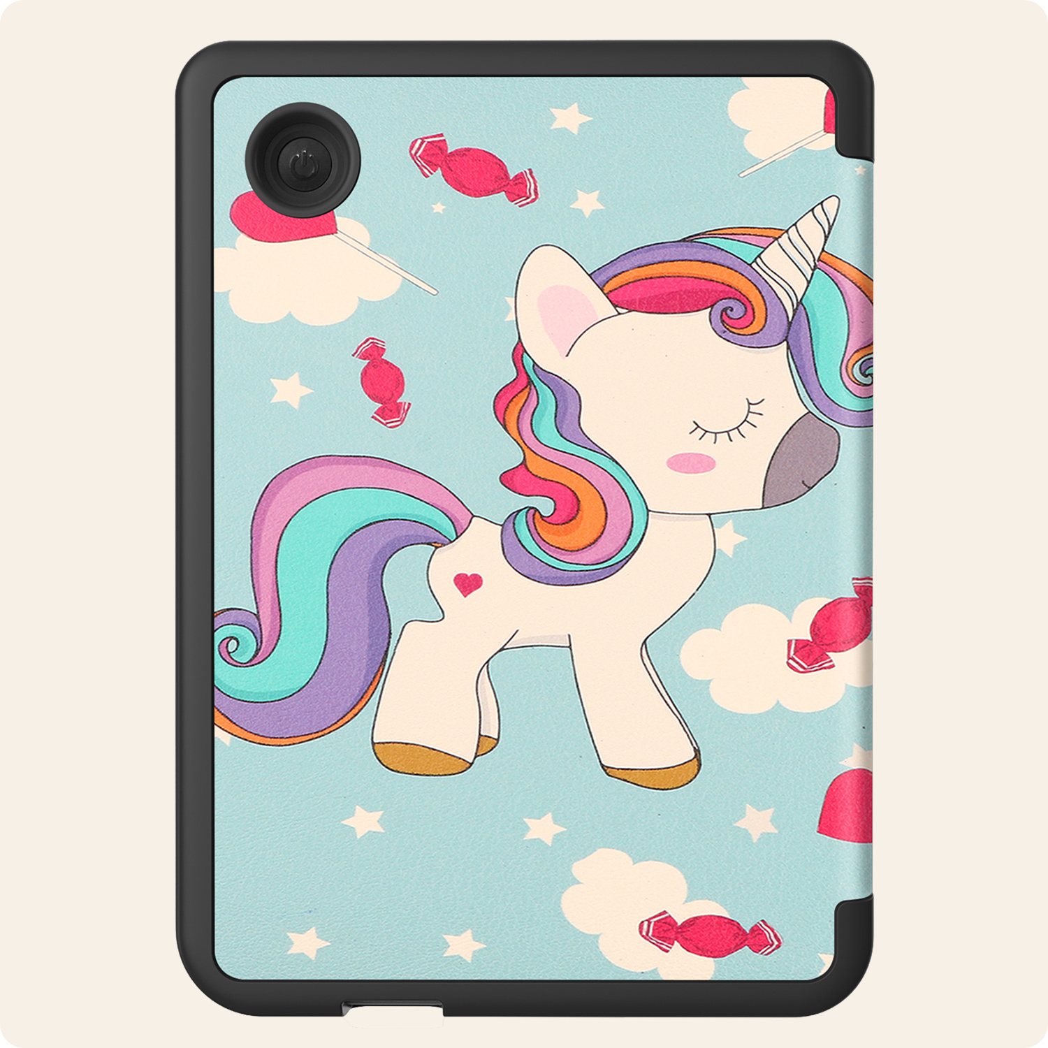 Nomfy Nomfy Kobo Clara 2E Hoesje Trifold - Eenhoorn