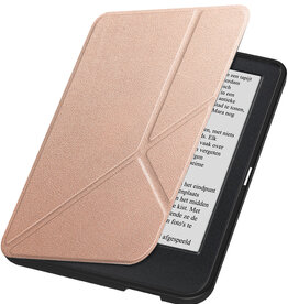 Nomfy Nomfy Kobo Clara 2E Hoesje Trifold - Rose Goud