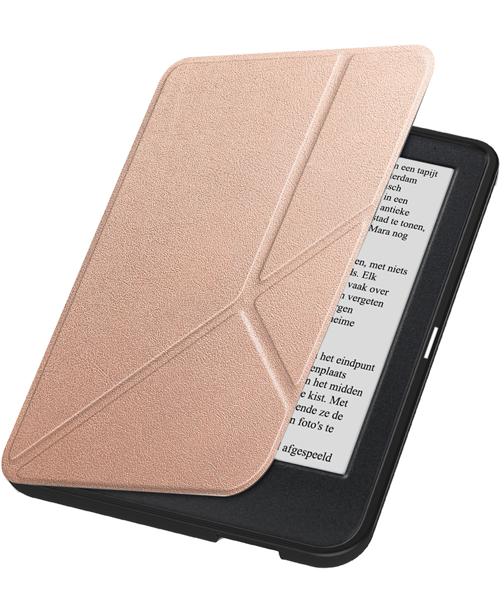 Nomfy Nomfy Kobo Clara 2E Hoesje Trifold - Rose Goud